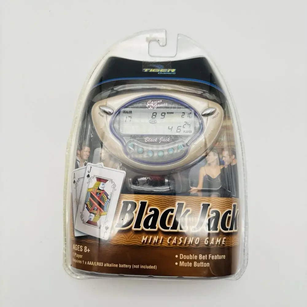 New. Black Jack Mini Casino Game Handheld Electronic Tiger Games Hasbro. Sealed